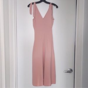 Aritzia wilfred pink A-line dress